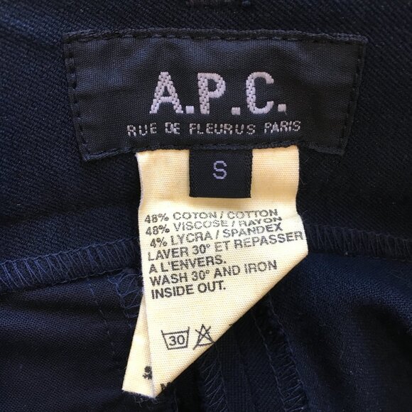 APC France Black/Dark Blue Dress Pant - Picture 2 of 8